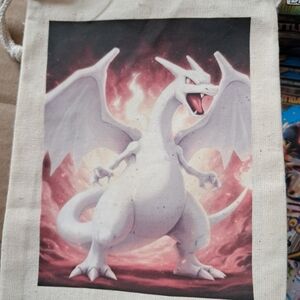 White Dragon Canvas Bag